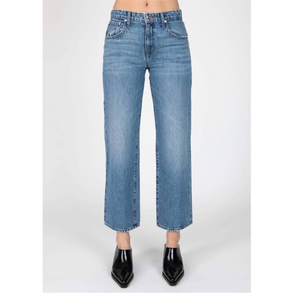 DEREK LAM 10 CROSBY sofia mid rise relaxed straight jeans